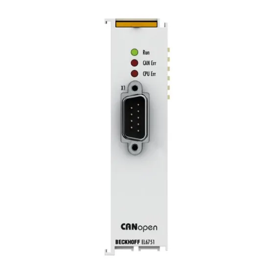 Ảnh của EL6751 | EtherCAT Terminal, 1-channel communication interface, CANopen, master/slave