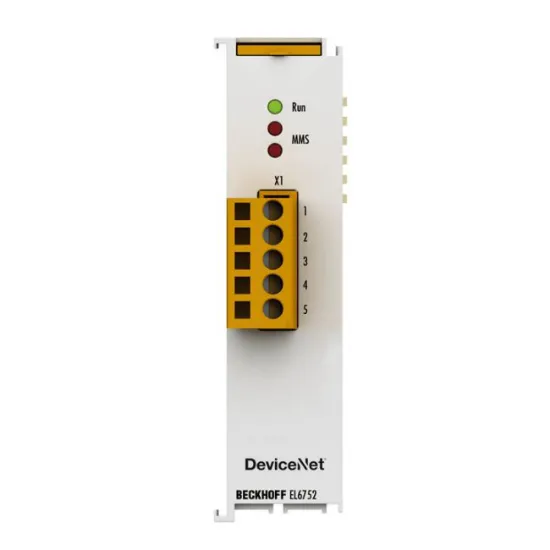 Ảnh của EL6752 | EtherCAT Terminal, 1-channel communication interface, DeviceNet, master