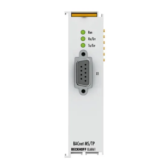 Ảnh của EL6861 | EtherCAT Terminal, 1-channel communication interface, BACnet-MS/TP, RS485, D-sub