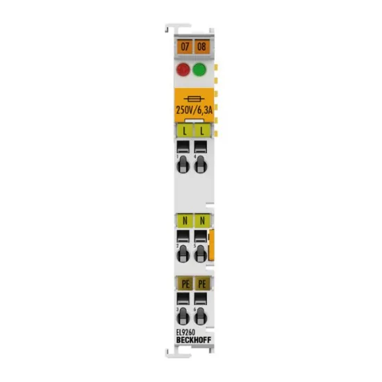 Ảnh của EL9260 | Potential supply terminal, 120…230 V AC, with diagnostics and fuse