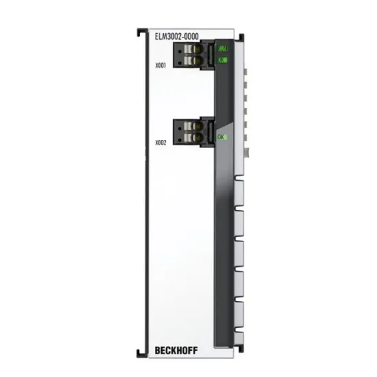 Ảnh của ELM3002-0000 | EtherCAT Terminal, 2-channel analog input, voltage, ±30 V…±20 mV, 24 bit, 20 ksps