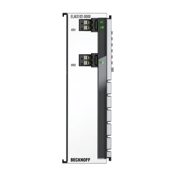 Ảnh của ELM3102-0000 | EtherCAT Terminal, 2-channel analog input, current, ±20 mA, 24 bit, 20 ksps