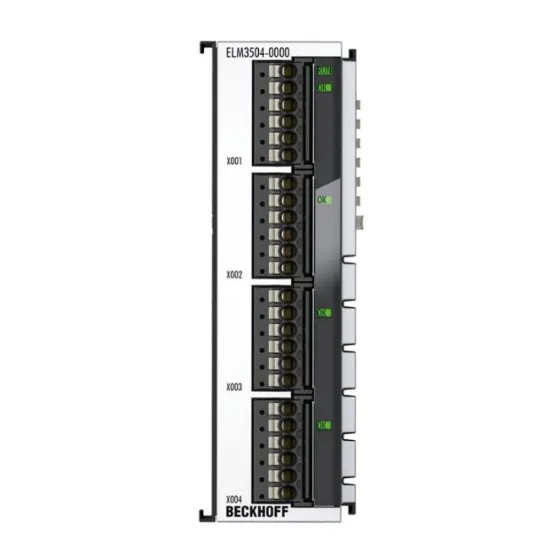 Ảnh của ELM3504-0000 | EtherCAT Terminal, 4-channel analog input, measuring bridge, full/half/quarter bridge, 24 bit, 10 ksps