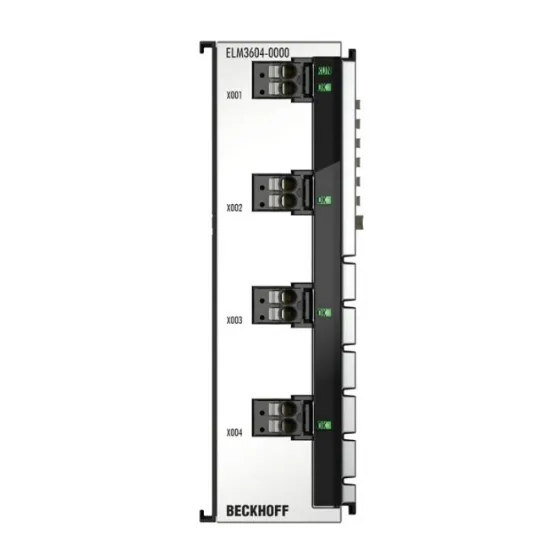 Ảnh của ELM3604-0000 | EtherCAT Terminal, 4-channel analog input, IEPE/accelerometer, 24 bit, 20 ksps