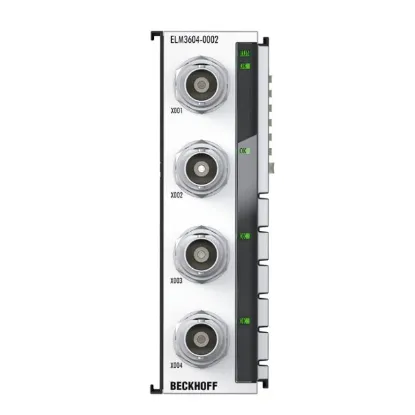 Ảnh của ELM3604-0002 | EtherCAT Terminal, 4-channel analog input, IEPE/accelerometer, 24 bit, 20 ksps, BNC