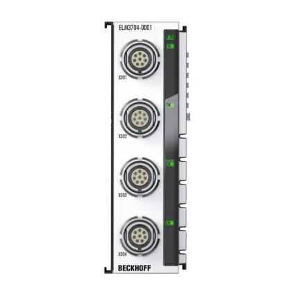 Ảnh của ELM3704-0001 | EtherCAT Terminal, 4-channel analog input, multi-function, 24 bit, 10 ksps, LEMO