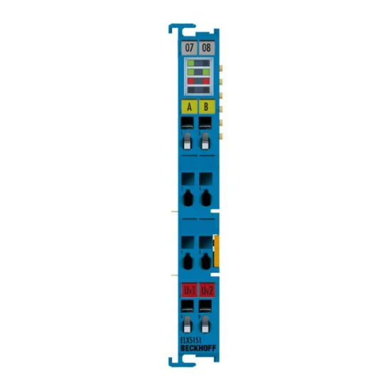 Ảnh của ELX5151 | EtherCAT Terminal, 1-channel encoder interface, incremental, NAMUR, Ex i