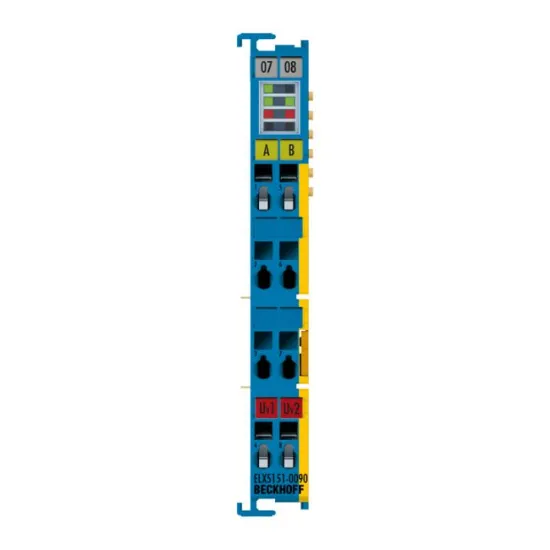 Ảnh của ELX5151-0090 | EtherCAT Terminal, 1-channel encoder interface, incremental, NAMUR, Ex i, TwinSAFE SC