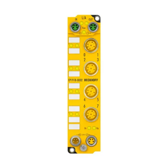 Ảnh của EP1918-0002 | EtherCAT Box, 8-channel digital input, 24 V DC, M12, TwinSAFE, TwinSAFE Logic