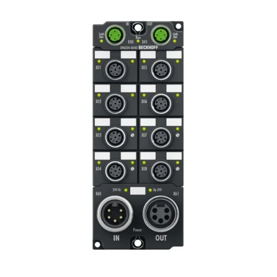Ảnh của EP6224-0042 | EtherCAT Box, 4-channel communication interface + 8-channel digital input, IO-Link, master, Class A, M12