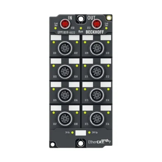 Ảnh của EPP1809-0022 | EtherCAT P Box, 16-channel digital input, 24 V DC, 3 ms, M12