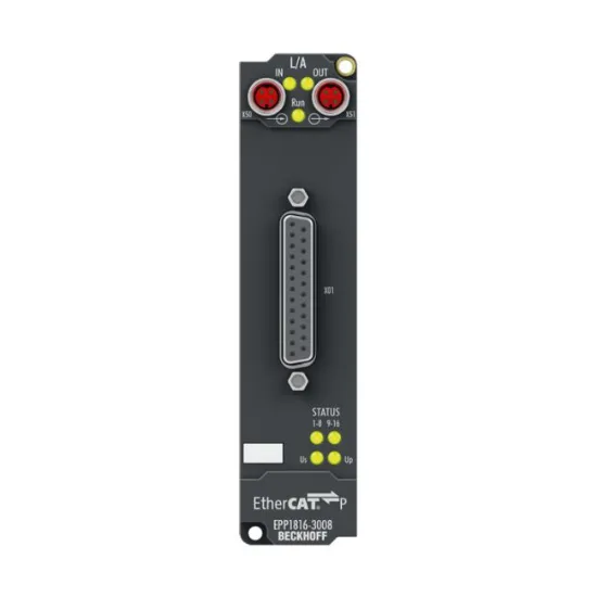 Ảnh của EPP1816-3008 | EtherCAT P Box, 16-channel digital input, 24 V DC, 10 µs, D-sub, 2 x 3-axis accelerometers