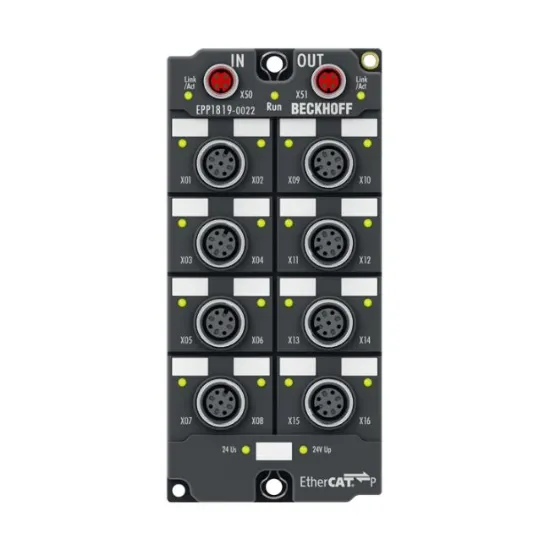 Ảnh của EPP1819-0022 | EtherCAT P Box, 16-channel digital input, 24 V DC, 10 µs, M12