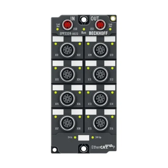 Ảnh của EPP2339-0022 | EtherCAT P Box, 16-channel digital combi, 24 V DC, 3 ms, 0.5 A, M12