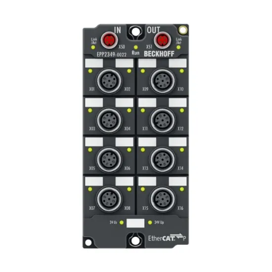 Ảnh của EPP2349-0022 | EtherCAT P Box, 16-channel digital combi, 24 V DC, 10 µs, 0.5 A, M12
