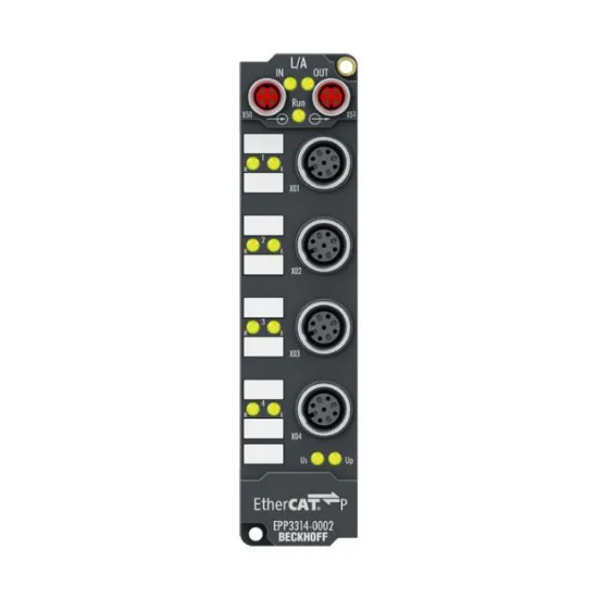 Ảnh của EPP3314-0002 | EtherCAT P Box, 4-channel analog input, temperature, thermocouple, 16 bit, M12