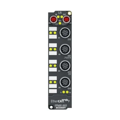 Ảnh của EPP6001-0002 | EtherCAT P Box, 1-channel communication interface, serial, RS232/RS422/RS485, M12