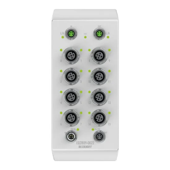 Ảnh của EQ2809-0022 | EtherCAT Box, 16-channel digital output, 24 V DC, 0.5 A, M12, stainless steel