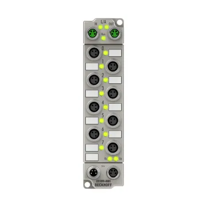 Ảnh của ER1098-0001 | EtherCAT Box, 8-channel digital input, 24 V DC, 10 µs, ground switching, M8, zinc die-cast