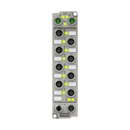 Ảnh của ER1258-0001 | EtherCAT Box, 8-channel digital input, 24 V DC, 1 µs, M8, timestamp, zinc die-cast