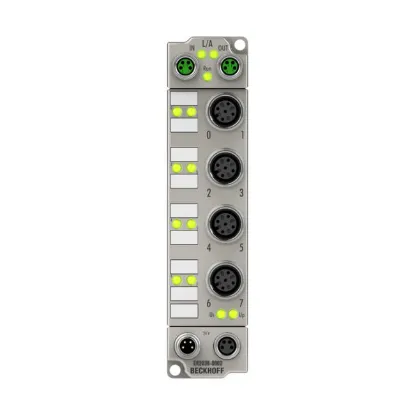 Ảnh của ER2038-0002 | EtherCAT Box, 8-channel digital output, 24 V DC, 2 A, M12, with diagnostics, zinc die-cast