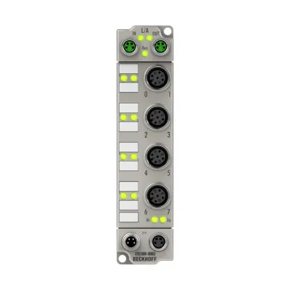 Ảnh của ER2308-0002 | EtherCAT Box, 4-channel digital input + 4-channel digital output, 24 V DC, 3 ms, 0.5 A, M12, zinc die-cast