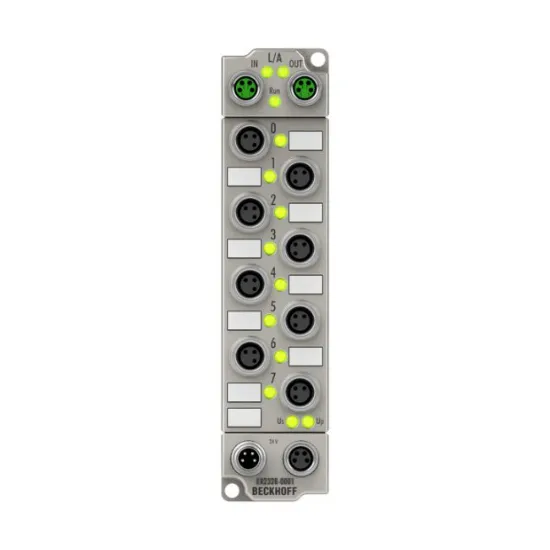 Ảnh của ER2328-0001 | EtherCAT Box, 4-channel digital input + 4-channel digital output, 24 V DC, 3 ms, 2 A, M8, zinc die-cast
