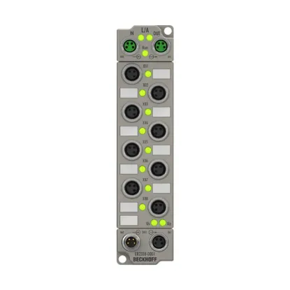 Ảnh của ER2338-1001 | EtherCAT Box, 8-channel digital combi, 24 V DC, 3 ms, 0.5 A, M8, zinc die-cast