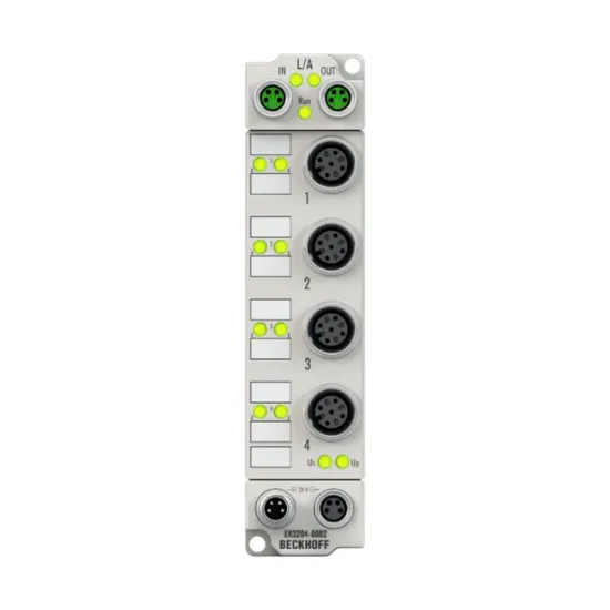 Ảnh của ER3204-0002 | EtherCAT Box, 4-channel analog input, temperature, RTD (Pt100), 16 bit, M12, zinc die-cast