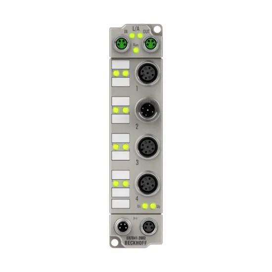 Ảnh của ER7041-2002 | EtherCAT Box, 1-channel motion interface, stepper motor, 48 V DC, 5 A, M12, with incremental encoder, zinc die-cast