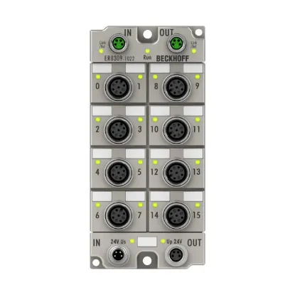 Ảnh của ER8309-1022 | EtherCAT Box, multi-functional box, digital, analog, PWM, current-controlled, M12, zinc die-cast