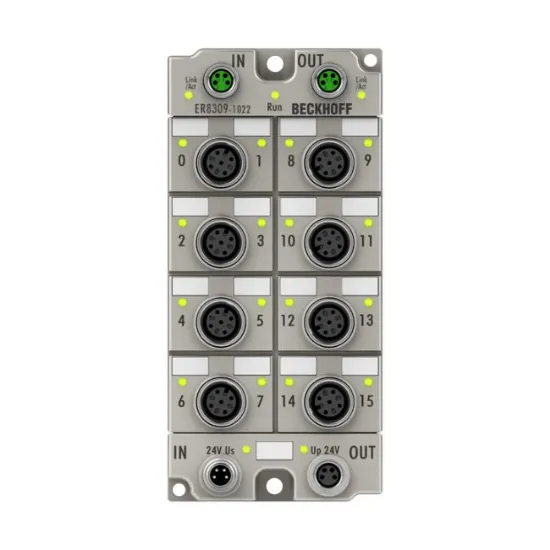 Ảnh của ER8309-1022 | EtherCAT Box, multi-functional box, digital, analog, PWM, current-controlled, M12, zinc die-cast