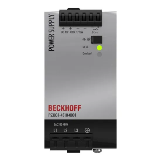 Ảnh của PS3031-4810-0001 | Power supply PS3000; output: 48 V DC, 10 A; input: 3 AC 380…480 V, 3-phase