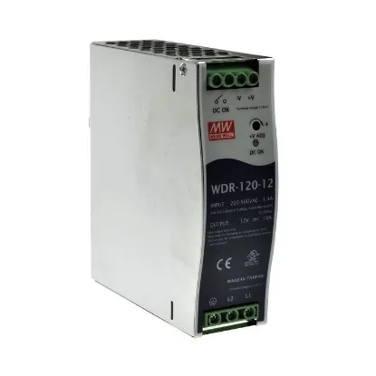 Ảnh của Bộ nguồn Meanwell WDR-120-12 (120W 12V 10A)