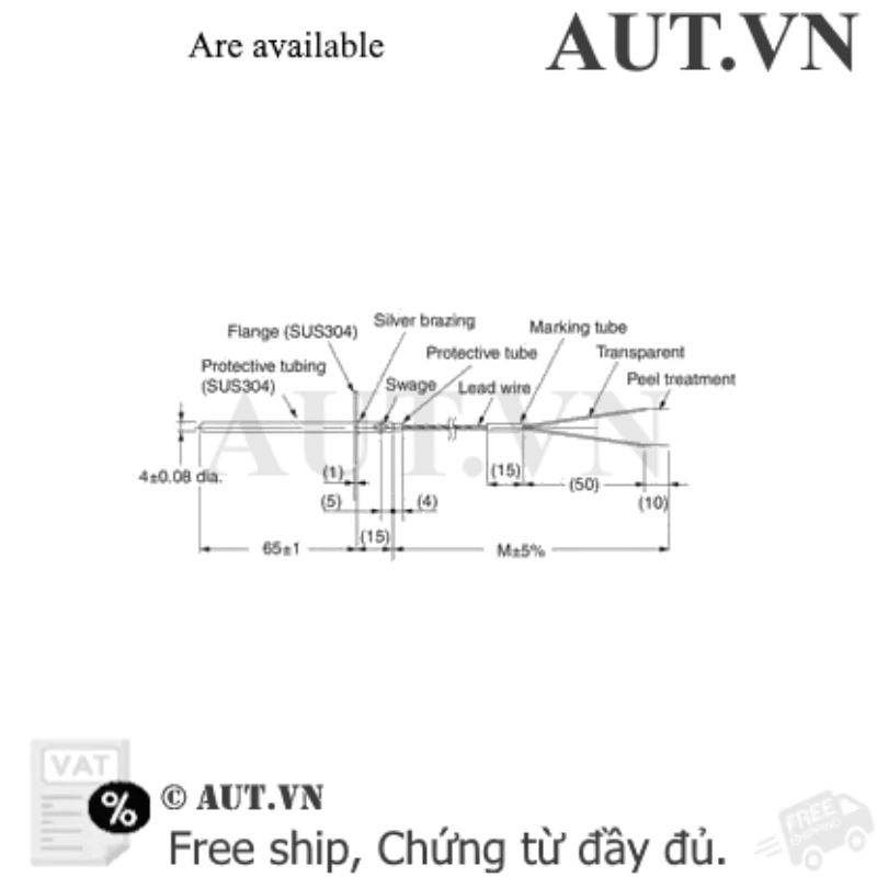 Ảnh của Cảm biến nhiệt độ Omron E52-THE6F-50-50 1M