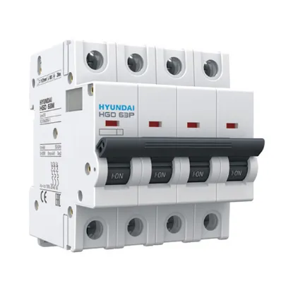 Ảnh của MCB Hyundai HGD63P 4P 10A 10kA