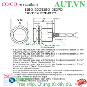 Ảnh của Cảm biến tiệm cận Omron E2E-X10Y15 5M
