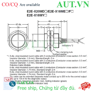 Ảnh của Cảm biến tiệm cận Omron E2E-X18MY15 5M