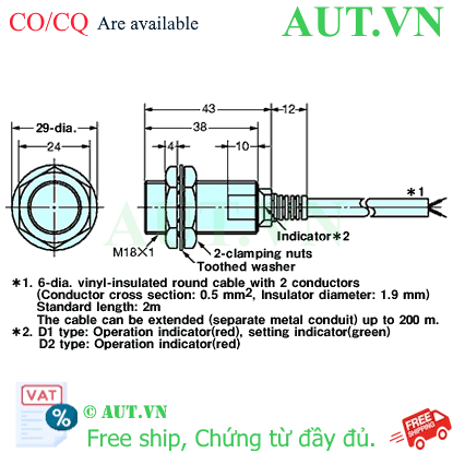 Ảnh của Cảm biến tiệm cận Omron E2EZ-X4D1-N 5M