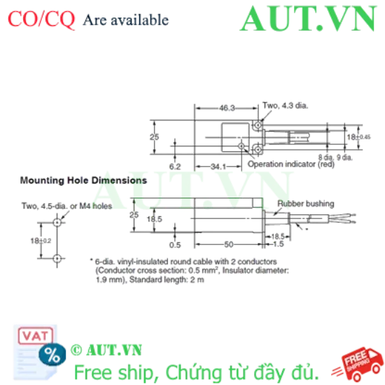 Ảnh của Cảm biến tiệm cận Omron TL-N5MY15 2M