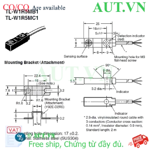 Ảnh của Cảm biến tiệm cận Omron TL-W1R5MB1 2M