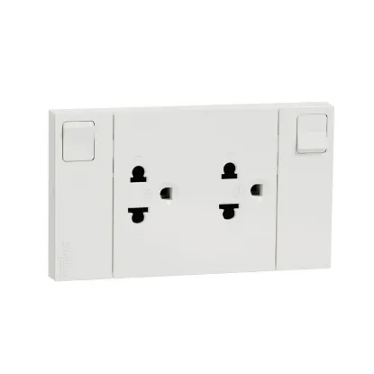 Ảnh của Ổ cắm đôi 3 chấu Schneider M3T_SIS_WE