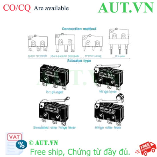 Ảnh của Công tắc hành trình Limit Switch Omron D2SW-01-3M
