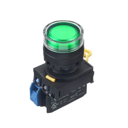 Ảnh của Nút nhấn giữ IDEC YW1L-AF2E10QM3G 1NO 22mm 220V (Xanh lá cây)