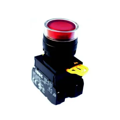 Ảnh của Nút nhấn giữ IDEC YW1L-AF2E10Q4R 1NO 22mm 24V (Đỏ)