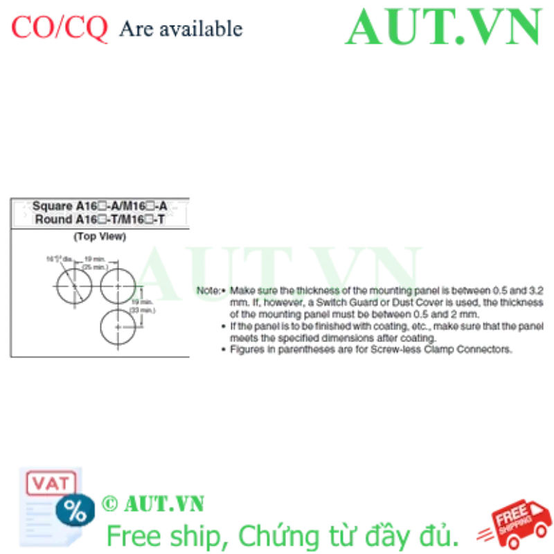 Ảnh của Công tắc nút nhấn Omron A16L-TAM-5D-2