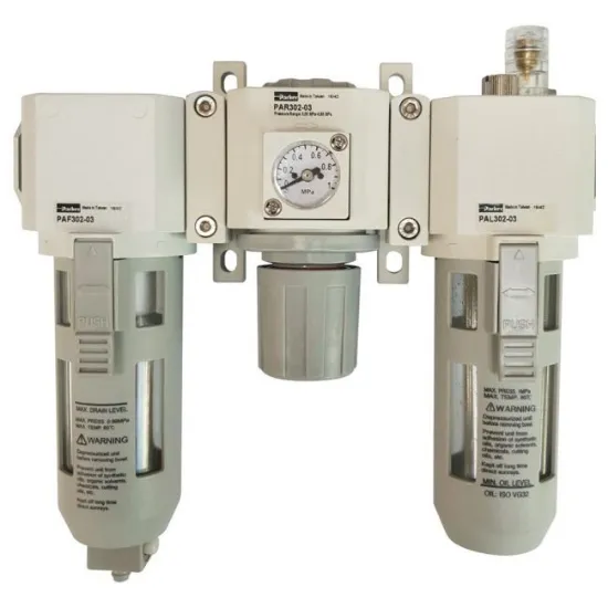 Ảnh của Bộ Lọc Khí – Chỉnh Áp – Cấp Dầu Xả Tự Động Parker Size 3/8 PCB302-03-D