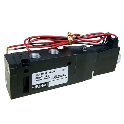 Ảnh của Van điện từ Parker PHS-510S-6-220V 5 cửa 2 vị trí, 1 Coil, Ren 9.6