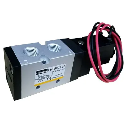 Ảnh của Van điện từ Parker PHS-520S-02-220V 5 cửa 2 vị trí, 1 Coil, Ren 13