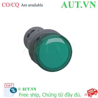 Ảnh của Đèn báo pha Schneider XA2EVM3LC 220V 22mm (xanh lá cây)